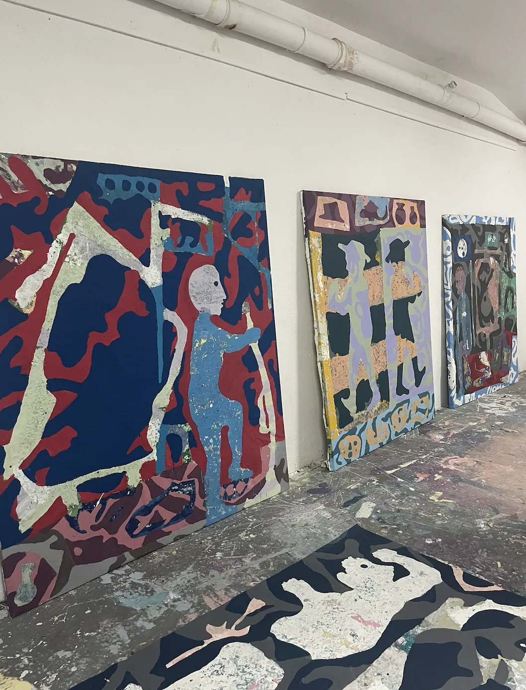 Thomas Perroteau in his studio