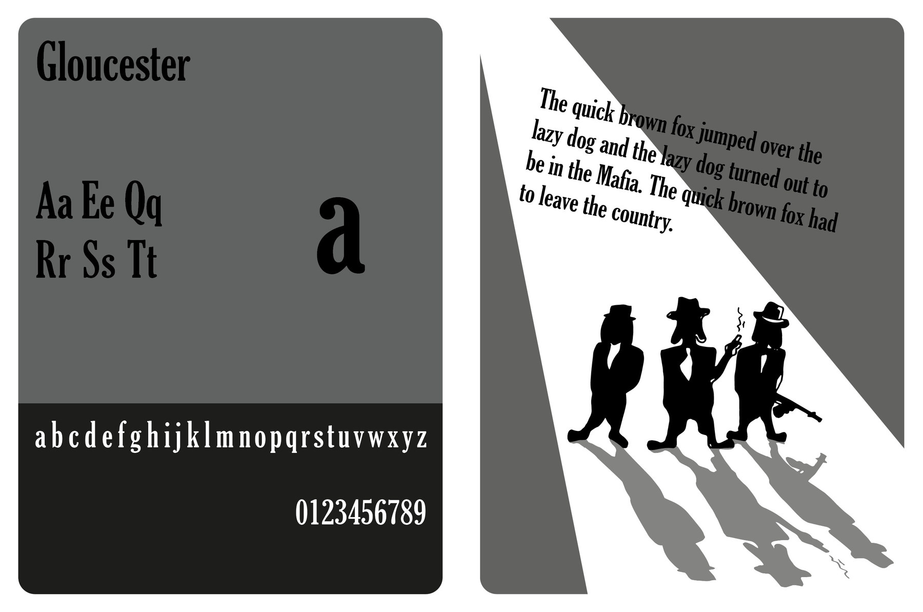 Spread from the book The Quick Brown Fox