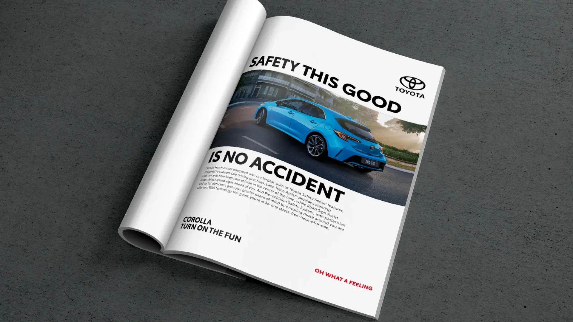 Toyota Corolla print ad mag